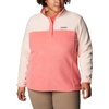 image:imageColumbia Womens Benton Springs Half Snap II Pull Over Fleece Jacket Dark StoneCanoeVintage Blue 3XBlush PinkPeach Blossom