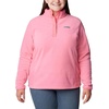 image:imageColumbia Womens Benton Springs Half Snap II Pull Over Fleece Jacket Dark StoneCanoeVintage Blue 3XCamellia Rose