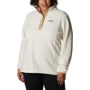 image:imageColumbia Womens Benton Springs Half Snap II Pull Over Fleece Jacket Dark StoneCanoeVintage Blue 3XChalkBeach