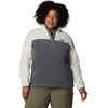 image:imageColumbia Womens Benton Springs Half Snap II Pull Over Fleece Jacket Dark StoneCanoeVintage Blue 3XCity Grey HeatherChalk