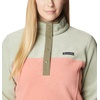 image:imageColumbia Womens Benton Springs Half Snap II Pull Over Fleece Jacket Dark StoneCanoeVintage Blue 3XFaded PeachSafariStone Green