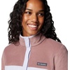 image:imageColumbia Womens Benton Springs Half Snap II Pull Over Fleece Jacket Dark StoneCanoeVintage Blue 3XFigSnowdrift