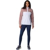 image:imageColumbia Womens Benton Springs Half Snap II Pull Over Fleece Jacket Dark StoneCanoeVintage Blue 3XFigSnowdrift