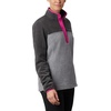 image:imageColumbia Womens Benton Springs Half Snap II Pull Over Fleece Jacket Dark StoneCanoeVintage Blue 3XLight Grey HeatherShark
