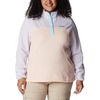 image:imageColumbia Womens Benton Springs Half Snap II Pull Over Fleece Jacket Dark StoneCanoeVintage Blue 3XPeach BlossomPurple TintSpring Blue