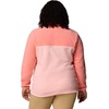 image:imageColumbia Womens Benton Springs Half Snap II Pull Over Fleece Jacket Dark StoneCanoeVintage Blue 3XPink SandAlpenglow