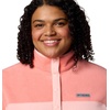 image:imageColumbia Womens Benton Springs Half Snap II Pull Over Fleece Jacket Dark StoneCanoeVintage Blue 3XPink SandAlpenglow
