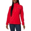 image:imageColumbia Womens Benton Springs Half Snap II Pull Over Fleece Jacket Dark StoneCanoeVintage Blue 3XRed Lily