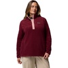image:imageColumbia Womens Benton Springs Half Snap II Pull Over Fleece Jacket Dark StoneCanoeVintage Blue 3XRich WineEraser Pink