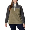image:imageColumbia Womens Benton Springs Half Snap II Pull Over Fleece Jacket Dark StoneCanoeVintage Blue 3XSharkStone Green