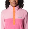 image:imageColumbia Womens Benton Springs Half Snap II Pull Over Fleece Jacket Dark StoneCanoeVintage Blue 3XWild GeraniumWild Rose