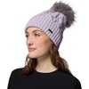 image:imageColumbia Womens Boundless Days Cable Knit Pom BeanieLavender Pearl