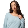 image:imageColumbia Womens Brea Falls Grid Henley Long SleeveCrushed Blue