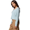image:imageColumbia Womens Brea Falls Grid Henley Long SleeveCrushed Blue