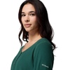 image:imageColumbia Womens Brea Falls Grid Henley Long SleeveRain Forest