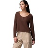 image:imageColumbia Womens Brea Falls Grid Henley Long SleeveTobacco