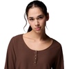 image:imageColumbia Womens Brea Falls Grid Henley Long SleeveTobacco