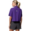 image:imageColumbia Womens Collegiate PFG Open Water Short Sleeve ShirtLsu  Vivid Purple