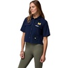 image:imageColumbia Womens Collegiate PFG Open Water Short Sleeve ShirtUm  Collegiate Navy