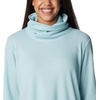 image:imageColumbia Womens Holly Hideaway Waffle Cowl Neck PulloverAqua Haze