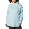 image:imageColumbia Womens Holly Hideaway Waffle Cowl Neck PulloverAqua Haze