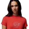 image:imageColumbia Womens Parsons Point Short Sleeve Graphic Tee Poppy Red HeatherSplattered Small