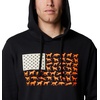 image:imageColumbia mens Phg Game Flag Ii HoodieHooded SweatshirtBlackBlaze Dog Flag