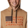 image:imageColumbia mens Phg Game Flag Ii HoodieHooded SweatshirtSahara  Cordovan Big Game Flag