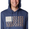 image:imageColumbia mens Phg Game Flag Ii HoodieHooded SweatshirtZinc  Dark Stone Dog Flag