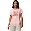 image:imageColumbia Womens Parsons Point Short Sleeve Scoop TeePink Sand HeatherCanopy View