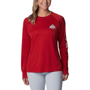 image:imageColumbia Alabama Crimson Tide Collegiate Tidal Long Sleeve ShirtOs  Intense Red  White