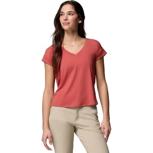 image:imageColumbia Daniela Falls VNeck Short Sleeve TeeWashed Red