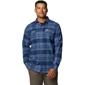 image:imageColumbia Flare Gun Stretch FlannelCollegiate Navy River Crossing Plaid