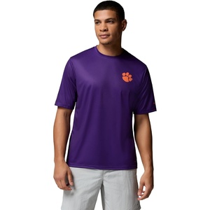 image:imageColumbia Mens Collegiate Terminal Tackle Short Sleeve ShirtCle  Vivid Purple Stateriot