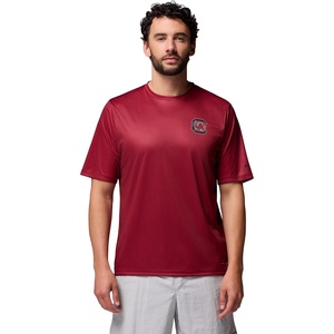 image:imageColumbia Mens Collegiate Terminal Tackle Short Sleeve ShirtSc  Beet Clarets
