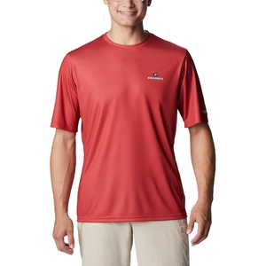 image:imageColumbia Mens Collegiate Terminal Tackle Short Sleeve ShirtUga  Bright Red Stateriot