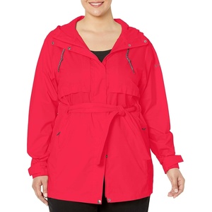 image:imageColumbia Plus Size Pardon My Trench Rain JacketRed Lily