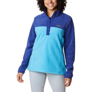image:imageColumbia Womens Benton Springs Half Snap II Pull Over Fleece Jacket Dark StoneCanoeVintage Blue 3XBlue ChillDark Sapphire