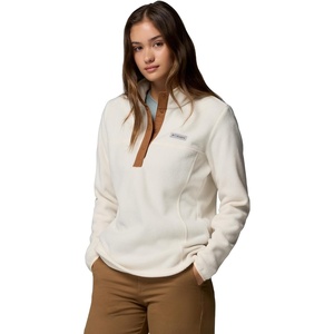 image:imageColumbia Womens Benton Springs Half Snap II Pull Over Fleece Jacket Dark StoneCanoeVintage Blue 3XChalkCamel Brown