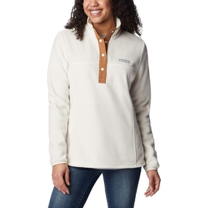 image:imageColumbia Womens Benton Springs Half Snap II Pull Over Fleece Jacket Dark StoneCanoeVintage Blue 3XChalkChalkCamel Brown