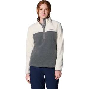 image:imageColumbia Womens Benton Springs Half Snap II Pull Over Fleece Jacket Dark StoneCanoeVintage Blue 3XCity Grey HeatherChalk