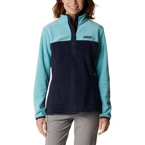 image:imageColumbia Womens Benton Springs Half Snap II Pull Over Fleece Jacket Dark StoneCanoeVintage Blue 3XDark NocturnalSea Wave