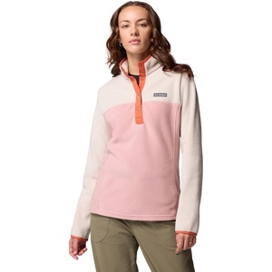 image:imageColumbia Womens Benton Springs Half Snap II Pull Over Fleece Jacket Dark StoneCanoeVintage Blue 3XEraser PinkDark StoneTuscan