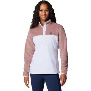 image:imageColumbia Womens Benton Springs Half Snap II Pull Over Fleece Jacket Dark StoneCanoeVintage Blue 3XFigSnowdrift