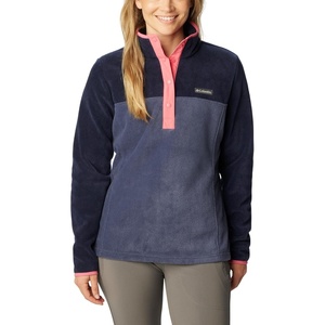 image:imageColumbia Womens Benton Springs Half Snap II Pull Over Fleece Jacket Dark StoneCanoeVintage Blue 3XNocturnalDark NocturnalCamellia Rose