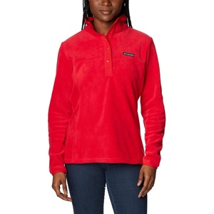 image:imageColumbia Womens Benton Springs Half Snap II Pull Over Fleece Jacket Dark StoneCanoeVintage Blue 3XRed Lily