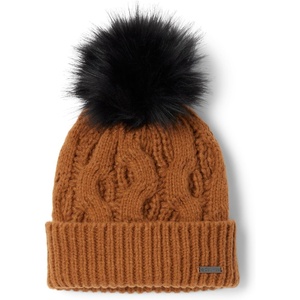 image:imageColumbia Womens Boundless Days Cable Knit Pom BeanieCamel Brown
