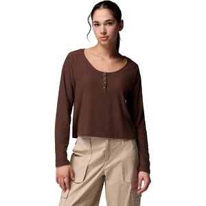 image:imageColumbia Womens Brea Falls Grid Henley Long SleeveTobacco