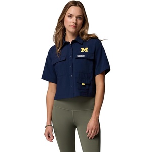 image:imageColumbia Womens Collegiate PFG Open Water Short Sleeve ShirtUm  Collegiate Navy