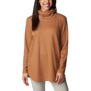 image:imageColumbia Womens Holly Hideaway Waffle Cowl Neck PulloverCamel Brown